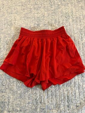 lululemon athletica Red Athletic Skort-Style Shorts